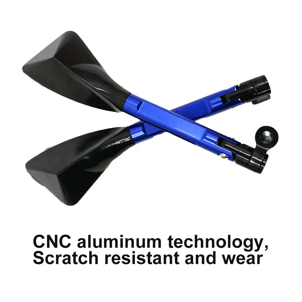 

1 Pair Motorcycle Scooter Street Bike CNC Aluminum Universal Rearview Mirrors Universal Motorcycle Accessories