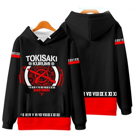 Anime Date A Live hoodie Cosplay Costume Tobiichi Origami Tokisaki Kurumi winter hooded coat | Тематическая одежда и
