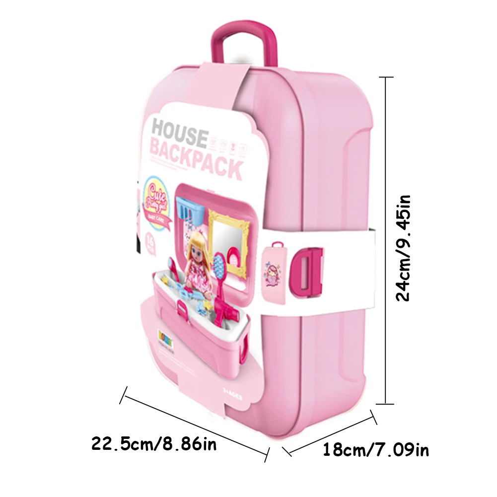 

Kids Makeup Toys Pretend Play Pink Makeup Set Princess Cosmetics Hairdressing Make Up Beauty Toy For Girls Dressing Cosmetic