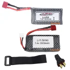 Литий-Полимерный Аккумулятор 7,4 В 1600 мА  ч2000 мА  ч для XINLEHONG 9125, запасные части для пульта дистанционного управления автомобилем, аксессуар для аккумулятора XHL 9125