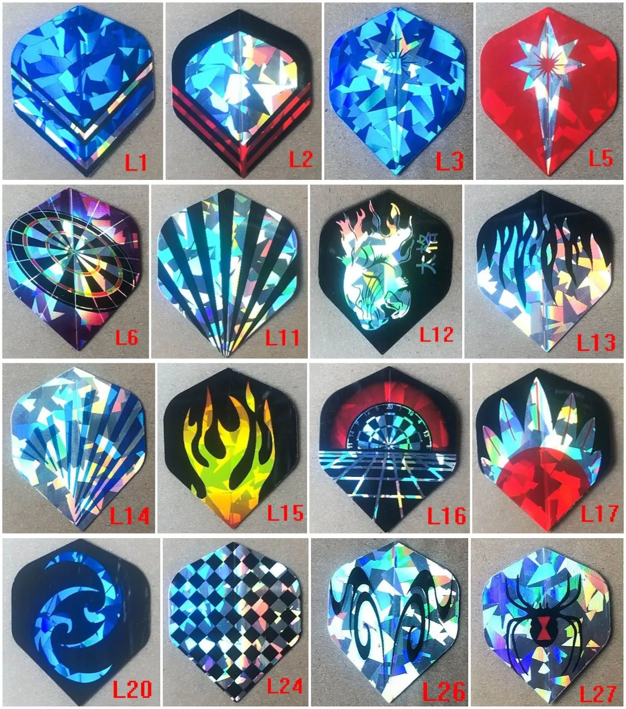 12 шт. Высококачественная Светоотражающая Лазерная электронная дротика с флагом