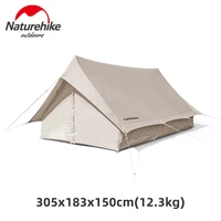 naturehike extend 5 6 3 4 person large area outdoor waterproof sun shelter hiking traveling cotton tent nh20zp003