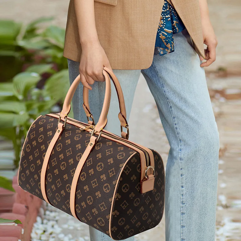 

Women's large - capacity tote bag fashion short - distance sports bag gym bag travel bag travel bag organizer designer suitcase