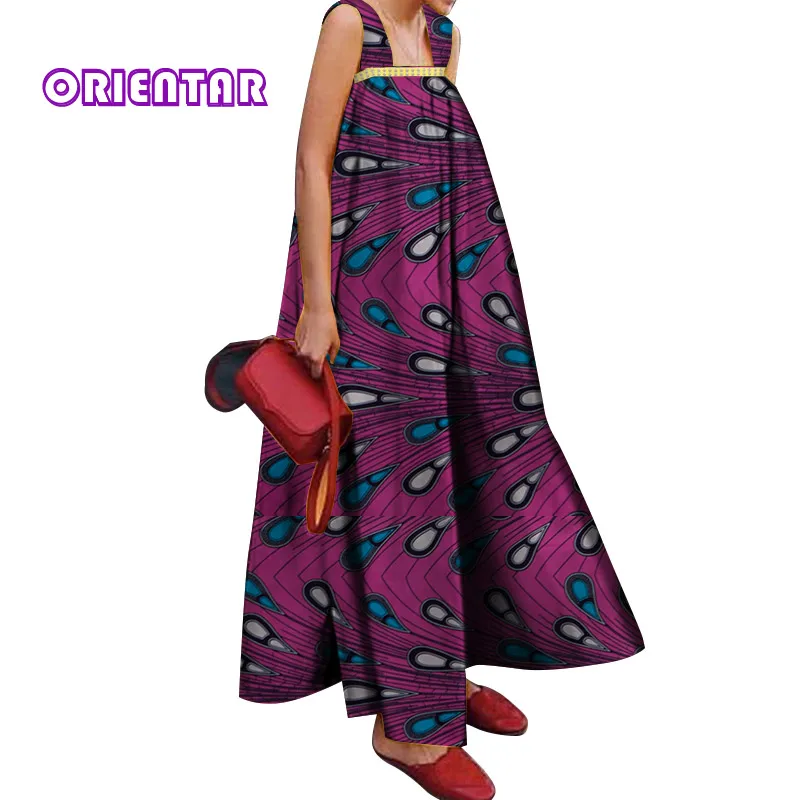 Популярные африканские платья для женщин Африканский воск печати Базен риче А