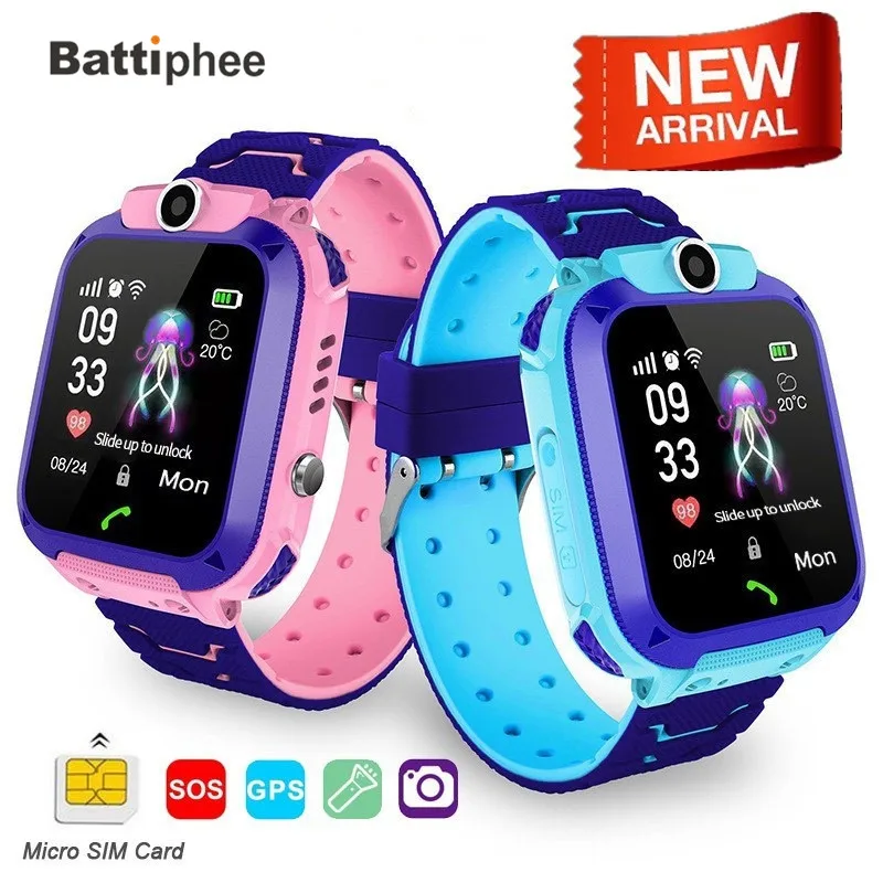 Детские Смарт часы Battiphee Q12 LBS определение местоположения поддержка SIM карты