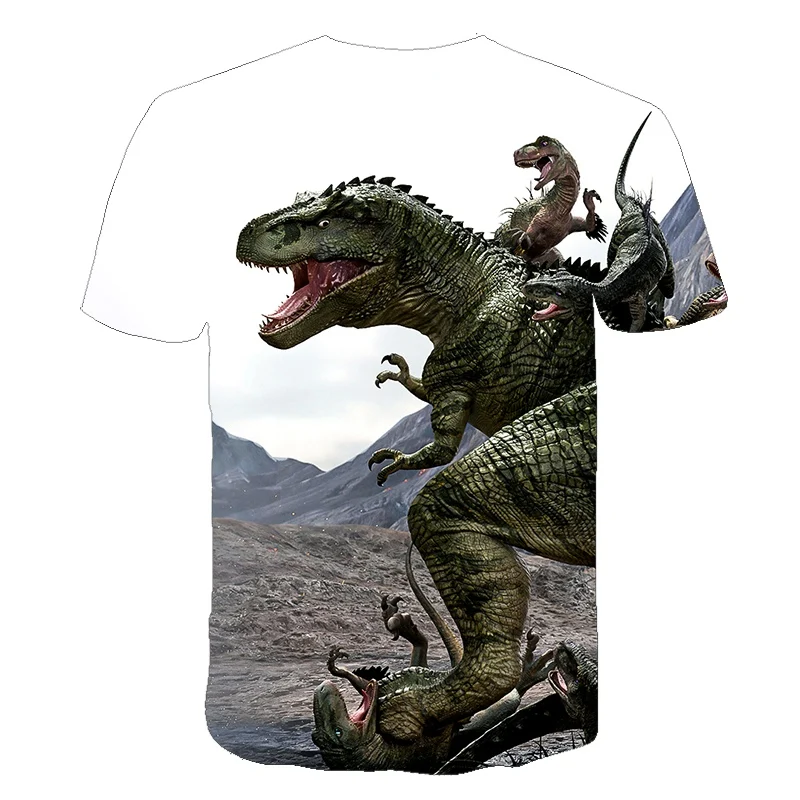 

2021 Summer Brand New Children T-shirt animal dinosaur 3D Boys/girl T-shirt Kids Short Sleeve T-shirts Casual Baby Tops Clothing