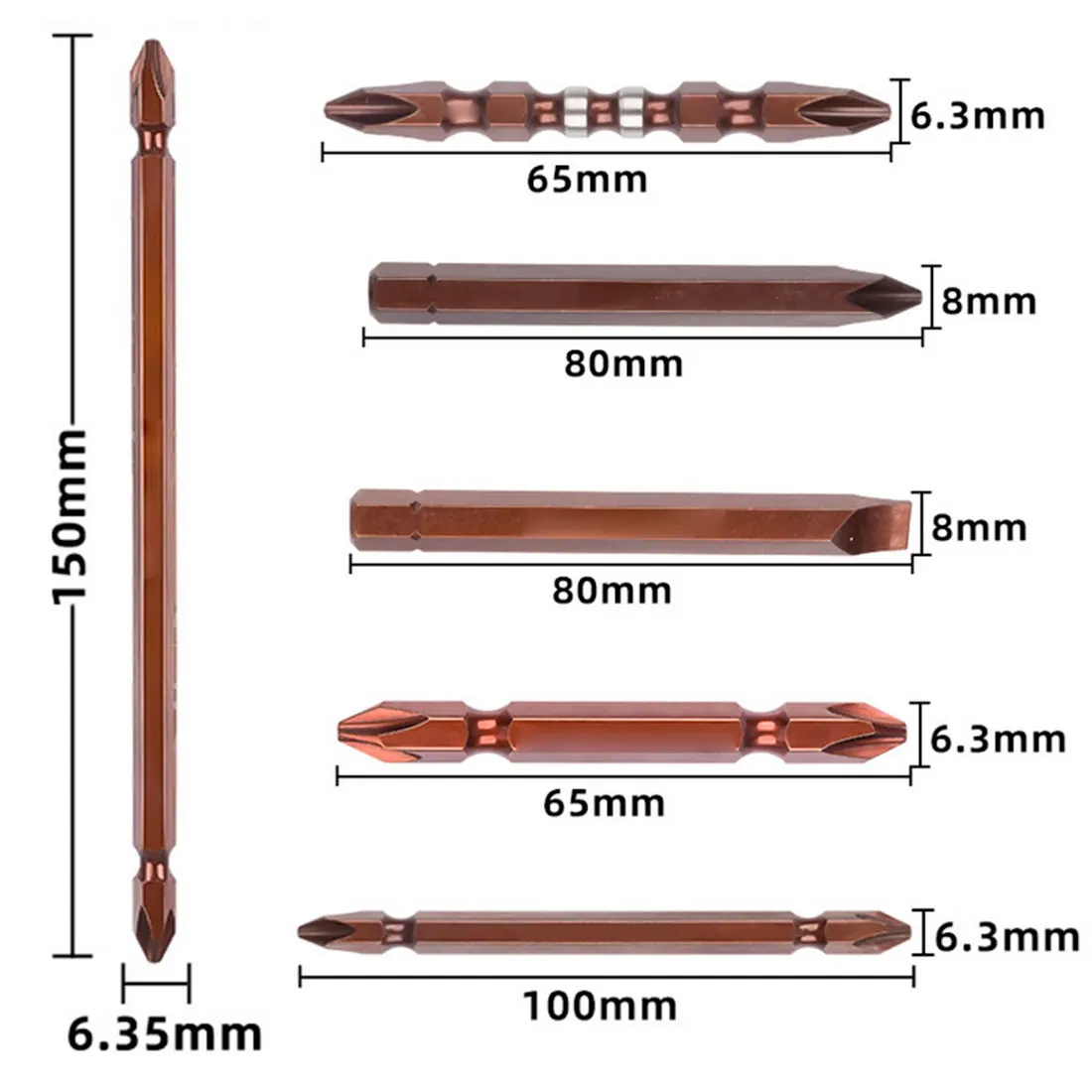 

Screwdriver Set with Magnetic Precision Hex Shank S2 Steel Screwdriver Bits Double Head Torx Power Tools Hand Tools Bits 2021
