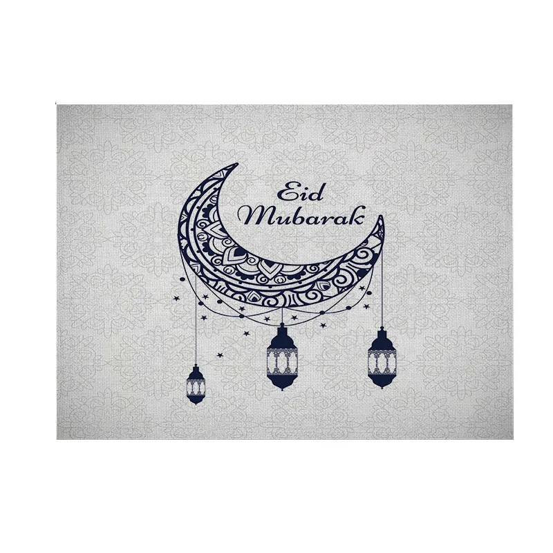 Льняной Рамадан Mubarak столовый стол подставка столовая посуда Подставка для кофе