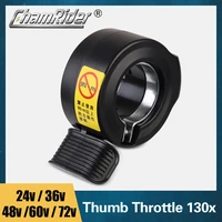 free shipping wuxing brand 130x high quality waterproof thumb throttle for 24v 36v 48v 60v 72v e bike