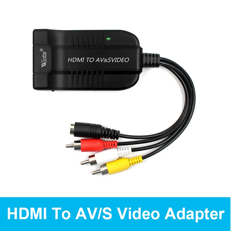 Преобразователь видеосигнала с HDMI на RCA AV/CVSB L/R HD 1080P 1920*1080 60 Гц HDMI2AV поддержка NTSC PAL