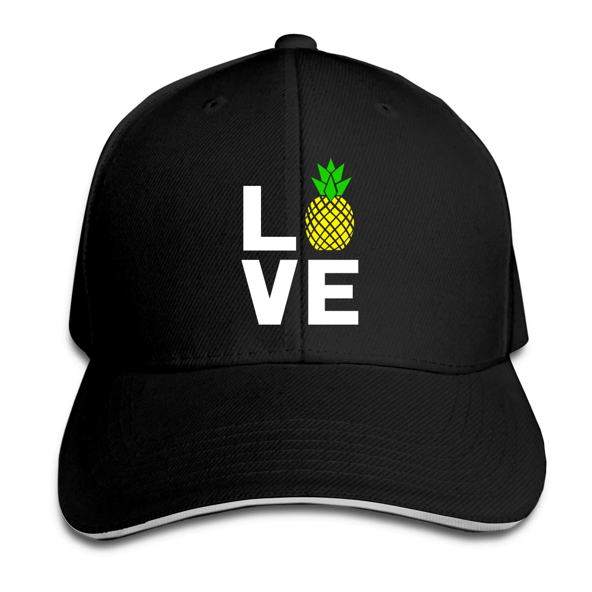 

Love Pineapples Hat Baseball Cap for Men Women Fashion Adjustable Sun Hat