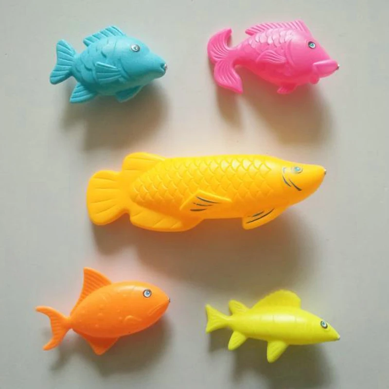 

Puzzle Child Magnetic Fishing Toys Good Quality Solid Floating Fish Unisex Plastic Non-electric Cute Lovely New Baby Toy 2021