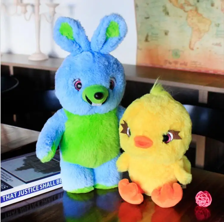 Toy Story 4 плюшевые куклы новый персонаж 26 см синий кролик 18 желтая утка Даки мягкие
