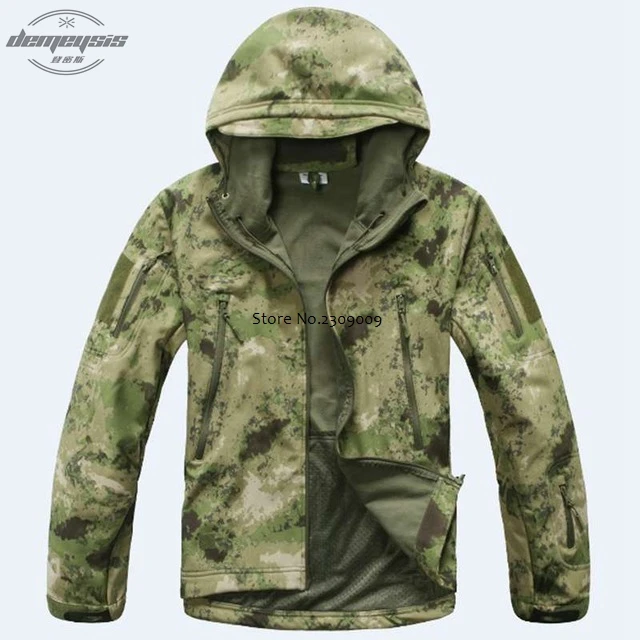 fg jacket Армейское камуфляжное пальто, военная тактическая куртка, военная одежда, верхняя одежда, мягкая оболочка, водонепроницаемая ветрозащитная куртка, комплект - Цвет: fg jacket