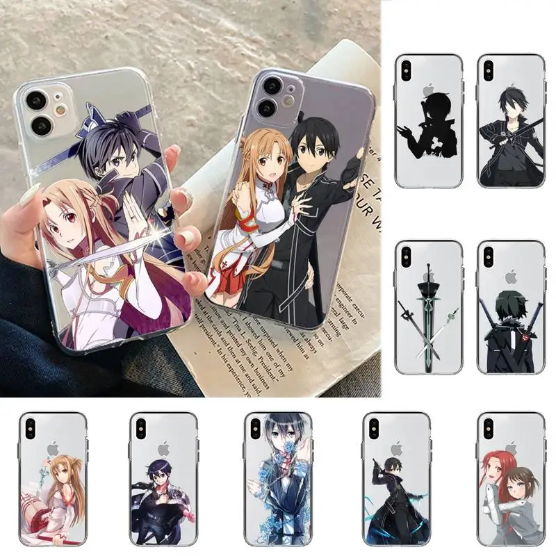 

Sword Art Online Kirigaya Kazuto Phone Case for iphone 13 11 12 pro XS MAX 8 7 6 6S Plus X 5S SE 2020 XR case