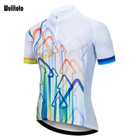 wulitoto line quick drying racing mountain bike short sleeved mountain bike cycling jersey mens breathable cycling jersey
