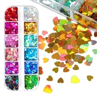 1box colorful heart sequins resin fillings glitter sequin diy uv resin epoxy mold filler nail art decor crafts jewelry making