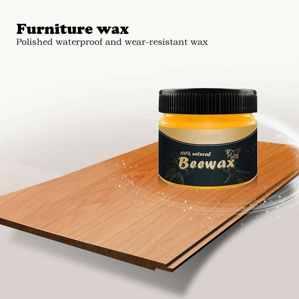 

Wood Care Seasoning Beewax Organic Natural Pure Wax Furniture Care Maintenance Wax Wood Cleaning Polished Overseas Warehouse