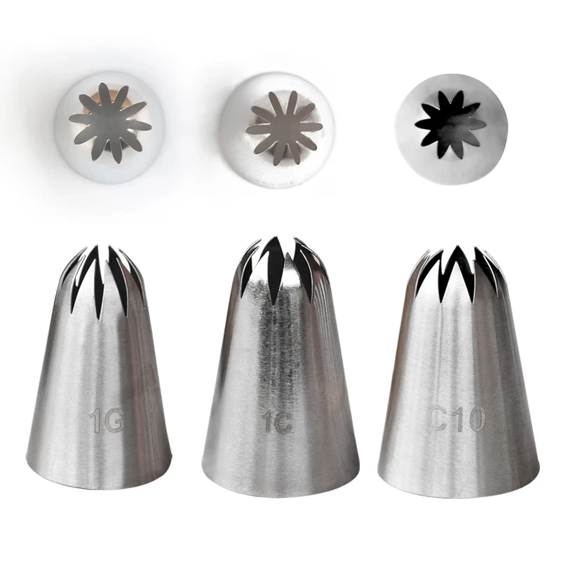 1G # 2C C10 Большая насадка для крема розы глазури трубопроводов сопла вишня в цвету
