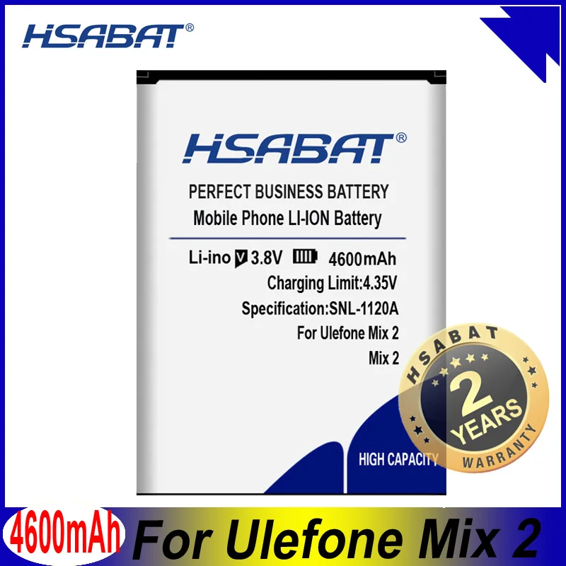 Аккумулятор HSABAT Mix 2 4600 мАч для Ulefone Mix2 5 7 дюйма MTK6737 батареи|Аккумуляторы мобильных
