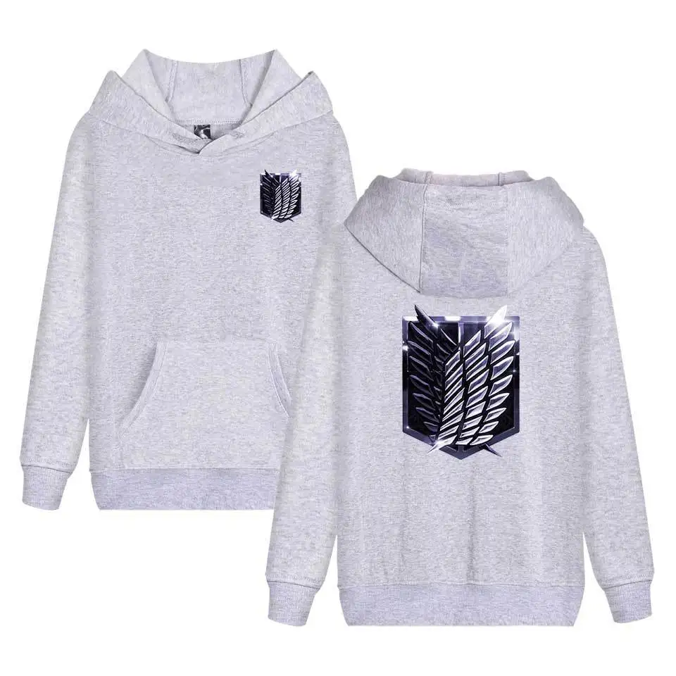 Толстовка с капюшоном из аниме атака на Титанов мужские толстовки большие