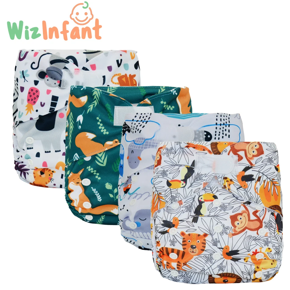 WizInfant-pa&ntilde;al de tela lavable de talla grande XL, respetuoso con el medio ambiente, ajustable, reutilizable, cubierta de pa&ntilde;ales de tela apta para beb&eacute;s de 2 a 5 a&ntilde;os-0