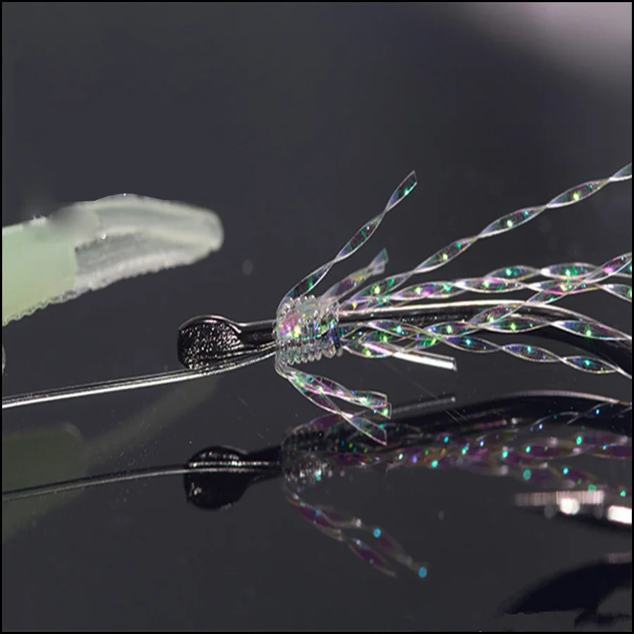 Джиг перо Вертлюги/веревки крючки Рыбалка Sabiki/Texas/приманка Риг сельдь Maruseigo Easy Shiner