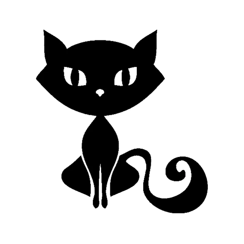 

LLY-0693 Sitting Cat Car Sticker Sexy Styling Decal PVC New Design Fashion Style Cars Motorcycle Waterproof Creativity Decals