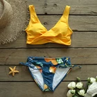 Купальник женский сексуальное бикини с высокой талией, комплект бикини, пляжная одежда, купальник с бретелями крест-накрест, лето 2021
