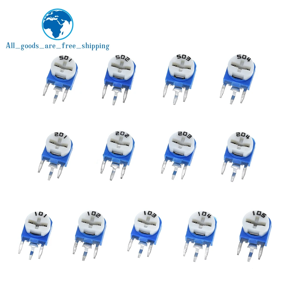 

65pcs RM063 vertical blue white adjustable resistor kit 100 ohm -1M ohm 13 kinds * 5 PCS=65PCS