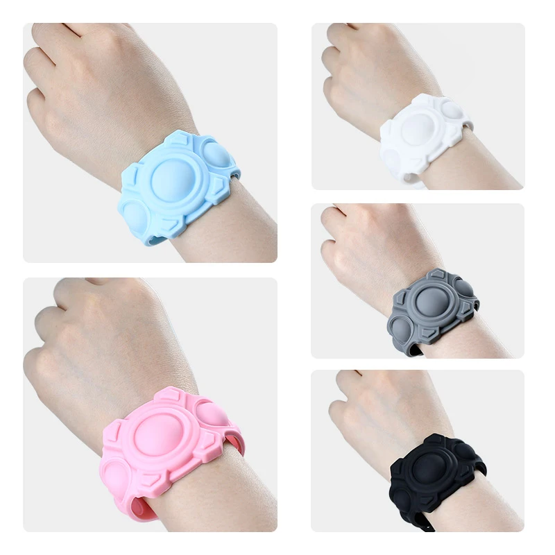 

Suitable For Apple Airtags Strap Silicone Case Anti-lost Protective Sleeve Soft Cover Protector For Kids On Wrist Wearable Band