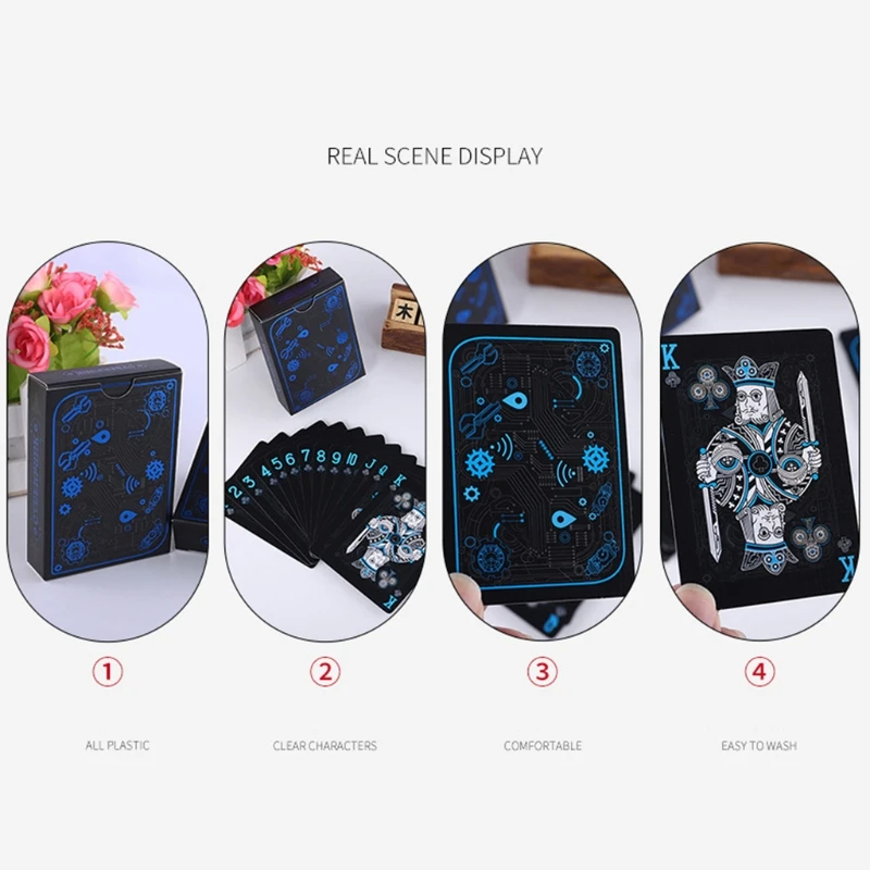 Колоды игральных карт Премиум мультфильм пластиковые водонепроницаемые