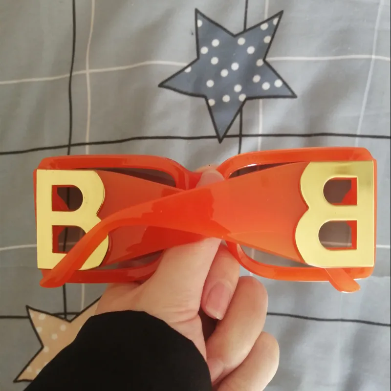 Vintage Luxury Unisex Square Sunglasses, Bright Color, High Quality Fashion & Versatile Sun Glasses image 4