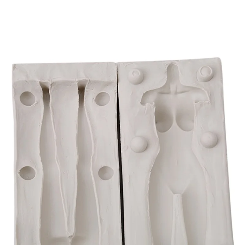 Силиконовая форма в форме человеческого тела 3D инструмент для помадки манекена