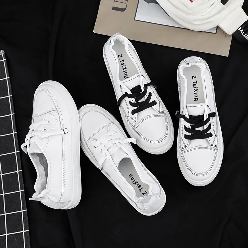 

Women's Shoes Fashion Ladies Sneakers 2020 Flat White Shoes Running Low Heel Shoes Sports Rubber Sole Spring/autumn Shallow