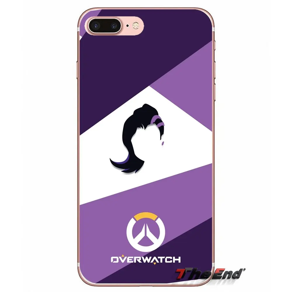 Overwatch OW персонаж Sombra прозрачный чехол из материала tpu сумка для Samsung Galaxy J1 J2 J3 J5 J7 A3