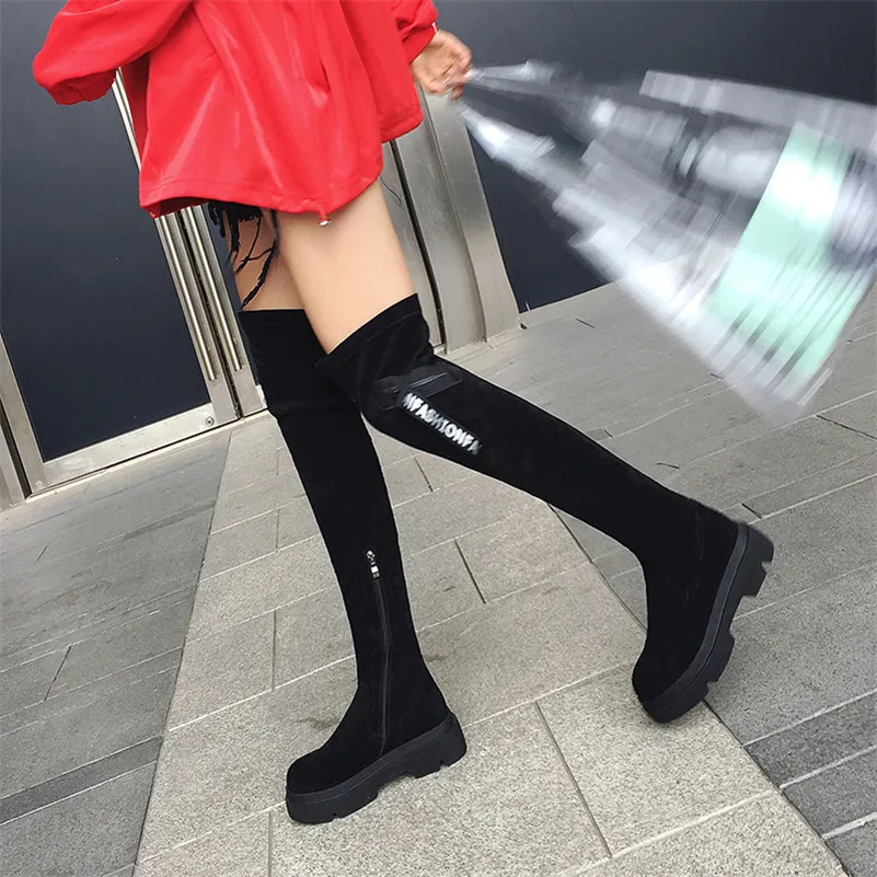 Лидер продаж Длинные теплые ботинки женские пикантные туфли на платформе Танцы