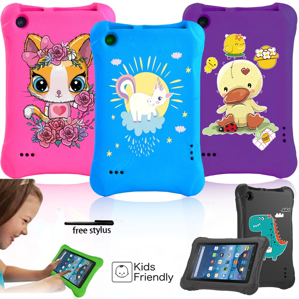 

Tablet Kids Case for Amazon Fire 5th 2015/Fire 7th 2017/Fire 9th 2019 Kids EVA Soft Shell Tablet Case Tablet Full Body Cover