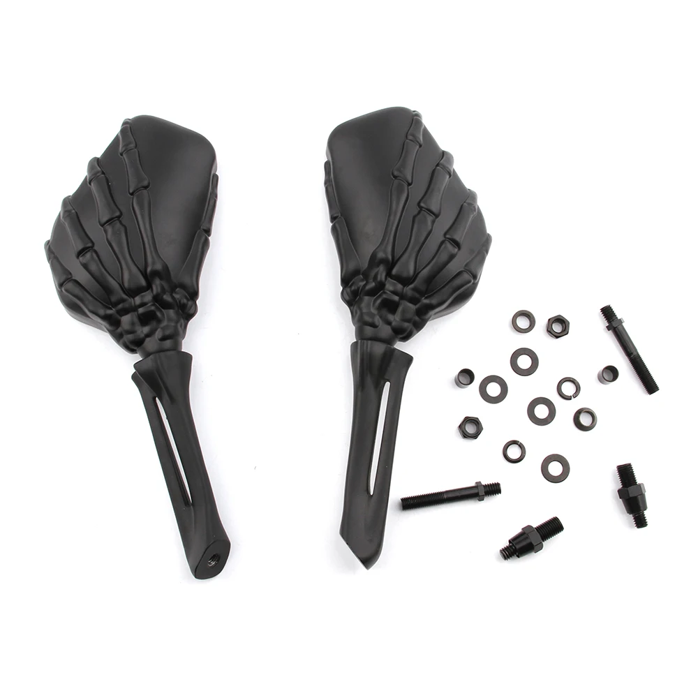 Универсальный &quotскелетная&quot Мотоцикл зеркала 8 мм 10 Зеркало заднего вида для Honda