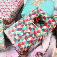 6pcsset exquisite gift wrapping papers gift box decor valentines day birthday gift wrapping supply party favors 5070cm