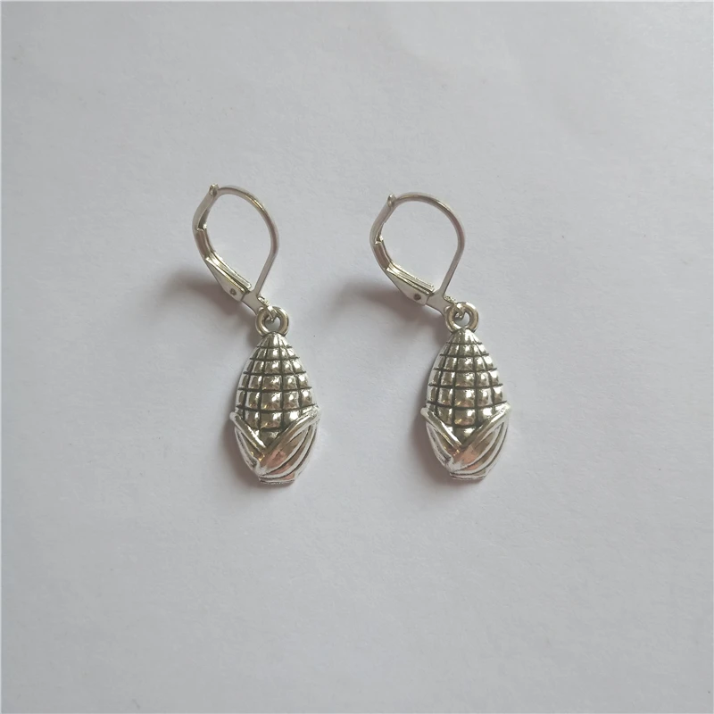 

Corn Lever Back Earring, Cute Corn Dangle Earrings Plant Jewelry, Woman Girls Clip Earrings, Christmas Earrings, One-sided