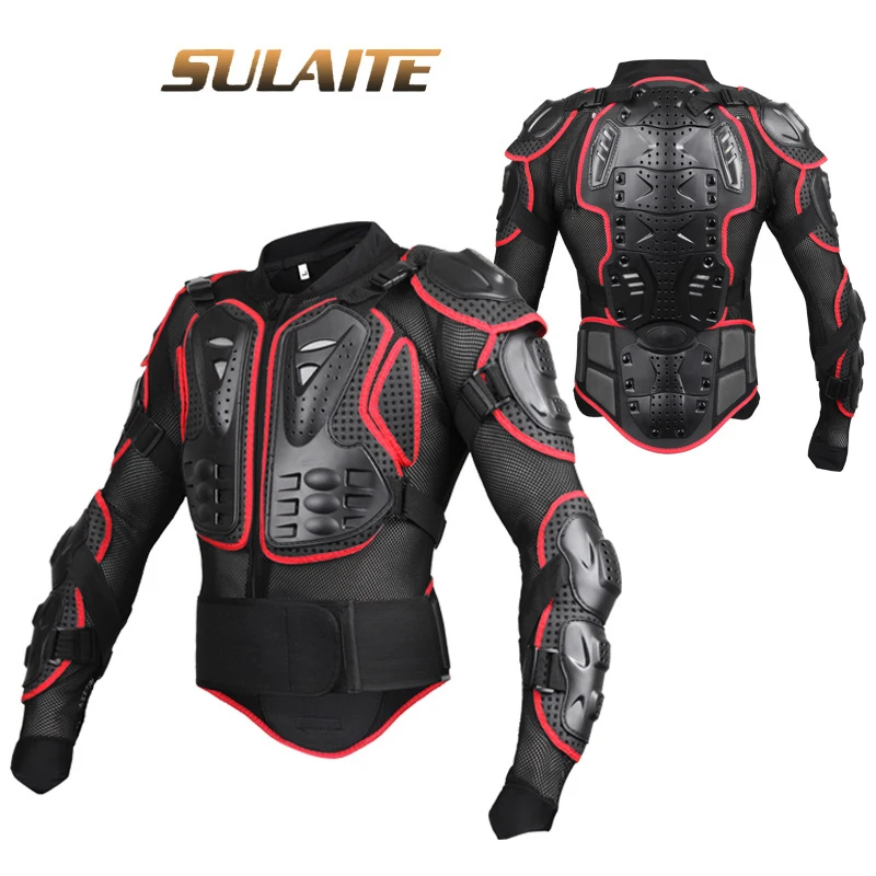 Черный/красный мотоциклы защита от брони одежда для мотокросса защитная