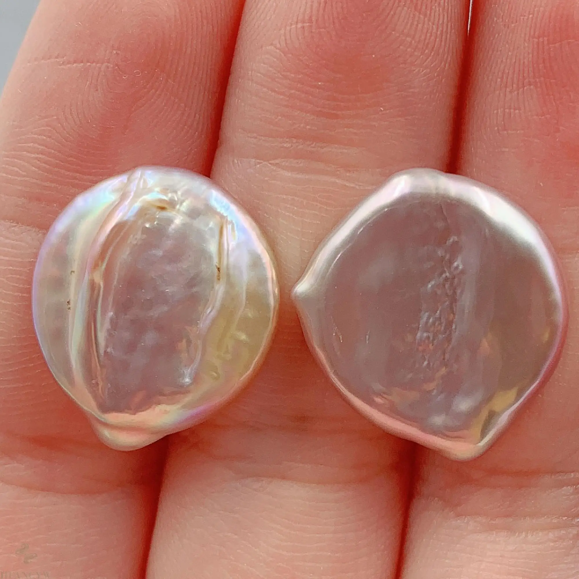 18x19 мм Фиолетовый барочный жемчуг серьги серебряные гвоздики Свадебные