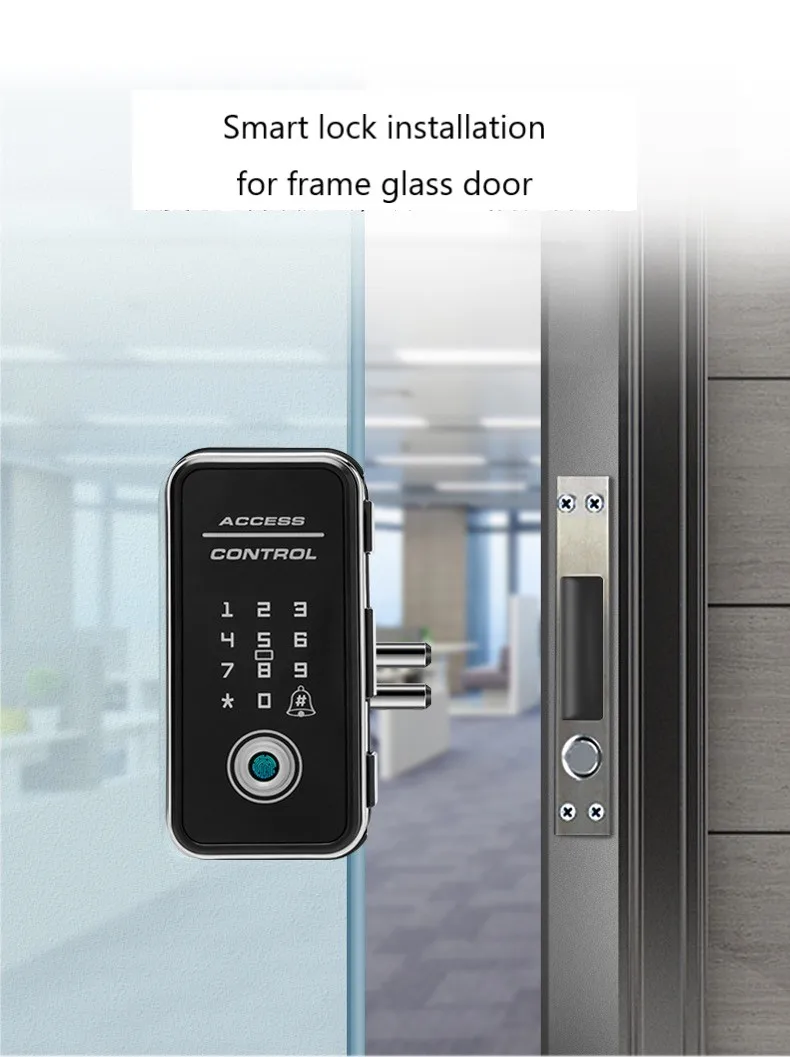 Смарт-замок со сканером отпечатков пальцев цифровой замок для двойной открытой