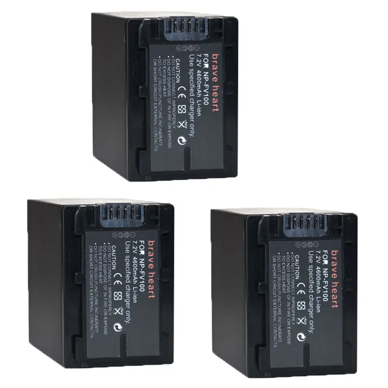batterie NP-FV100 NP FV100 Battery For Sony DCR-SR15 SR21 SR68 SR88 SX15 SX21 SX44 SX45 SX63 SX65 SX83 SX85 HDR-CX105 | Электроника
