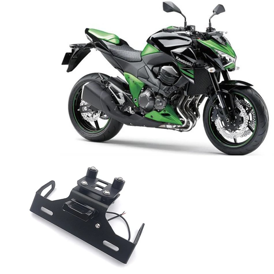 

Для KAWASAKI Z800 2013 2014 2015 2016 задний кронштейн для мотоцикла CNC держатель номерного знака светильник