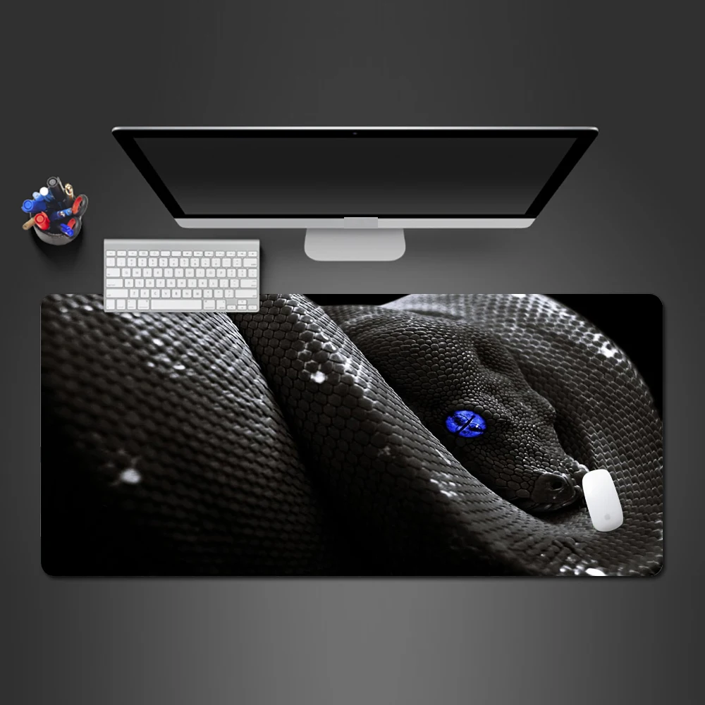 Классный коврик для мыши с голубыми глазами змеи высокого качества аксессуары