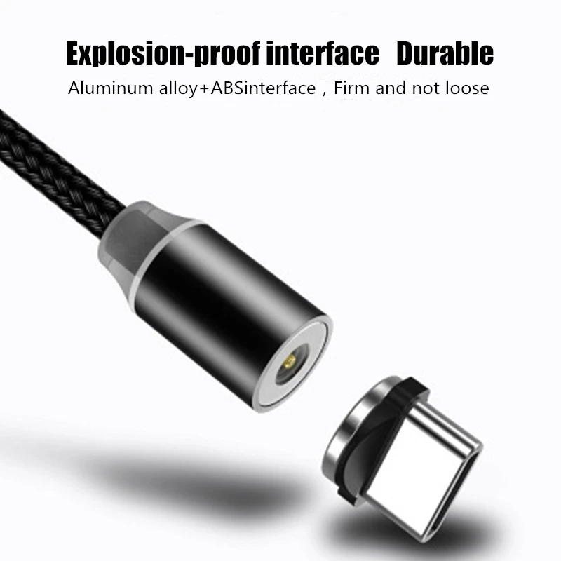 Магнитный USB кабель для зарядки и передачи данных для type-C IOS iPhone Android Micro USB кабель для быстрой зарядки и синхронизации данных для смартфонов