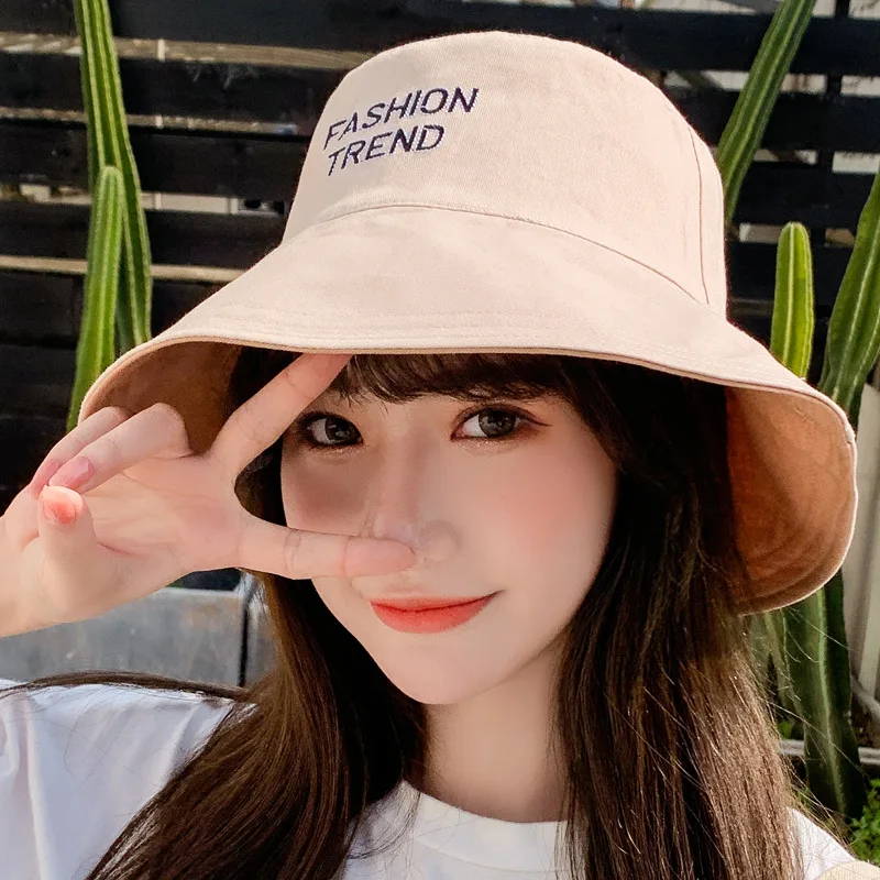 

2020new Korean women's Fisherman's hat,red sun hat,sun protection and UV protection hat,large brim hat,spring and summer sun hat