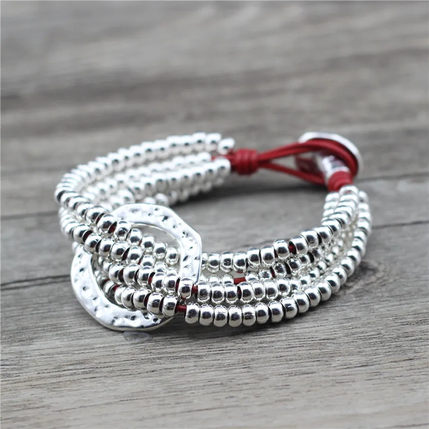 

Anslow Fashion Jewelry New Handmade DIY Beads Charm Multilayer Braided Women Pulseira Masculina Bracelet Top Quality LOW0833LB